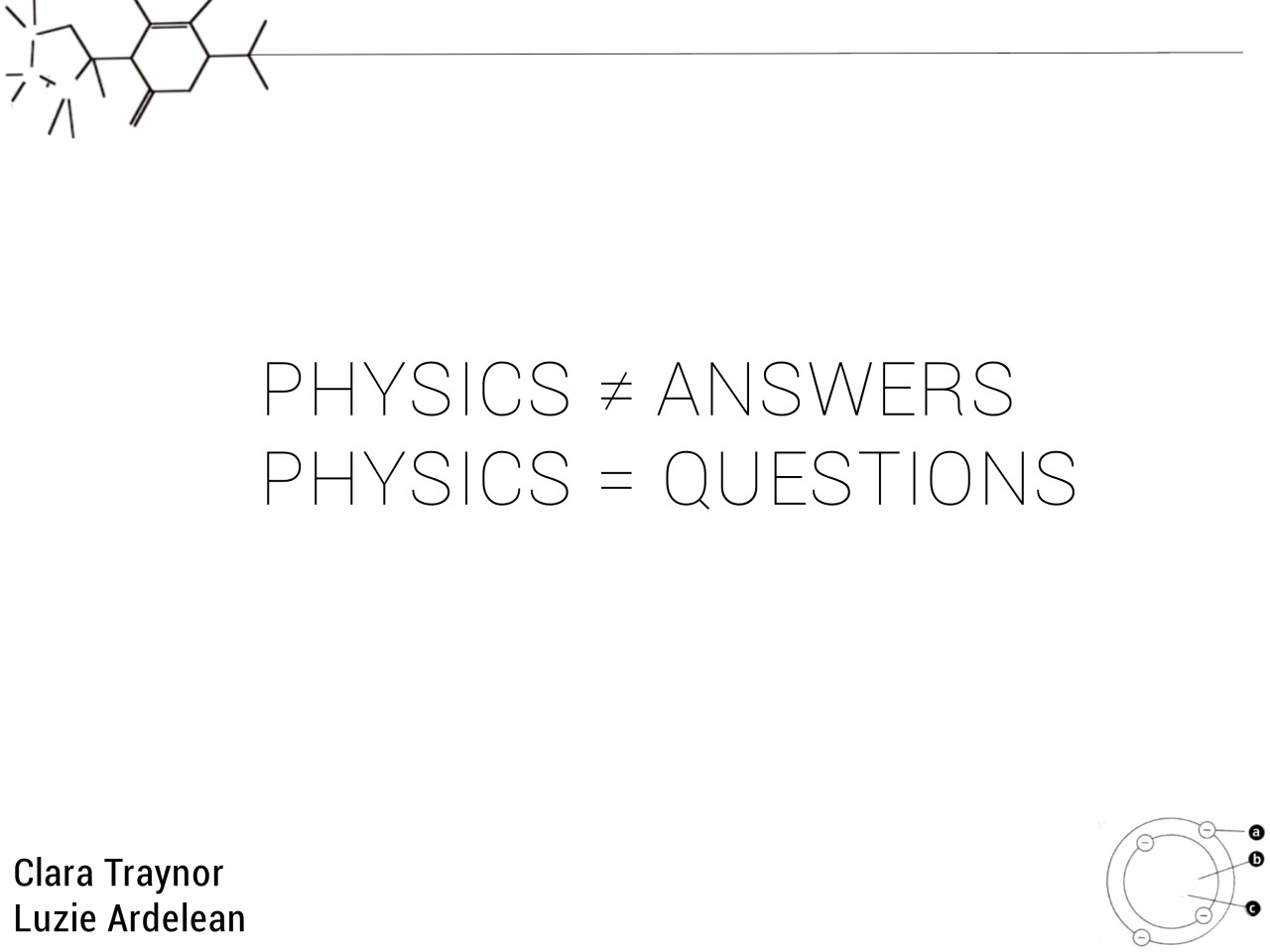 Physics Brief Cover page