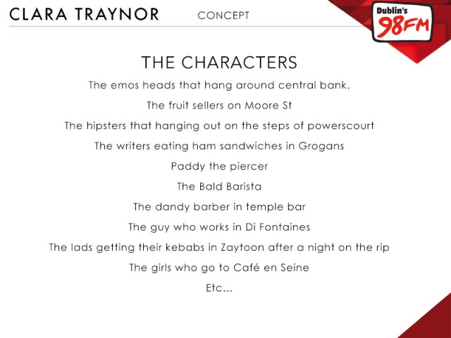 98FM Video concept characters